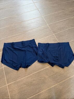 Men's Navy Blue Performance Boxer Briefs - Pack of 2